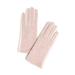  Two- Tone Chic Gloves : Blush