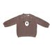  Knit Baby Pullover Sweater : Bear/Cafe Latte