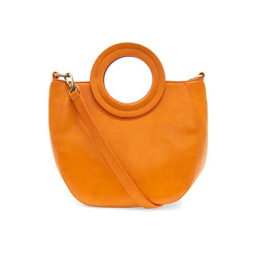 Coco Circle Handle Handbag: Tangerine