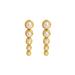  Cascade Statement Drop Earrings : Gold/Pearl