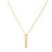  Cascade Gemstone Drop Necklace : Gold/Pearl