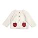  Embroidered Pocket Baby Cardigan : Strawberry