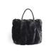  Priscilla Faux Fur Tote : Black