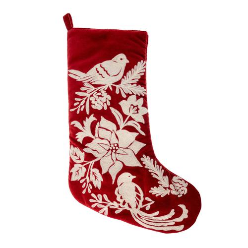 Toile Stocking: Red