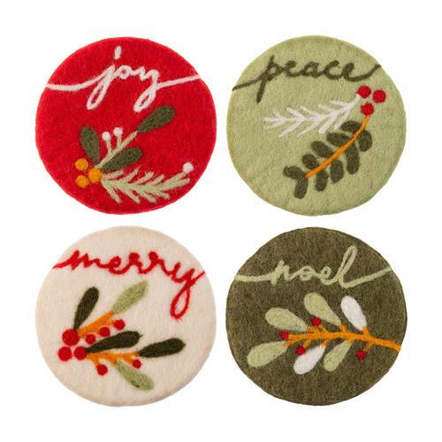 Felt Coasters: Noveau