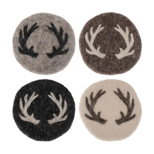 Felt Coasters: Stag