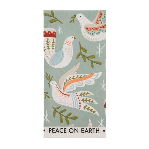 Holiday Shelly Tea Towel: Doves