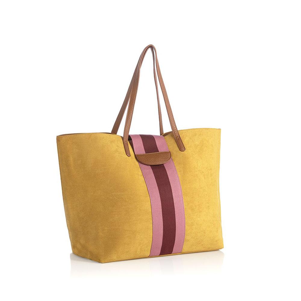 Blakely Large Metallic Canvas Tote Bag